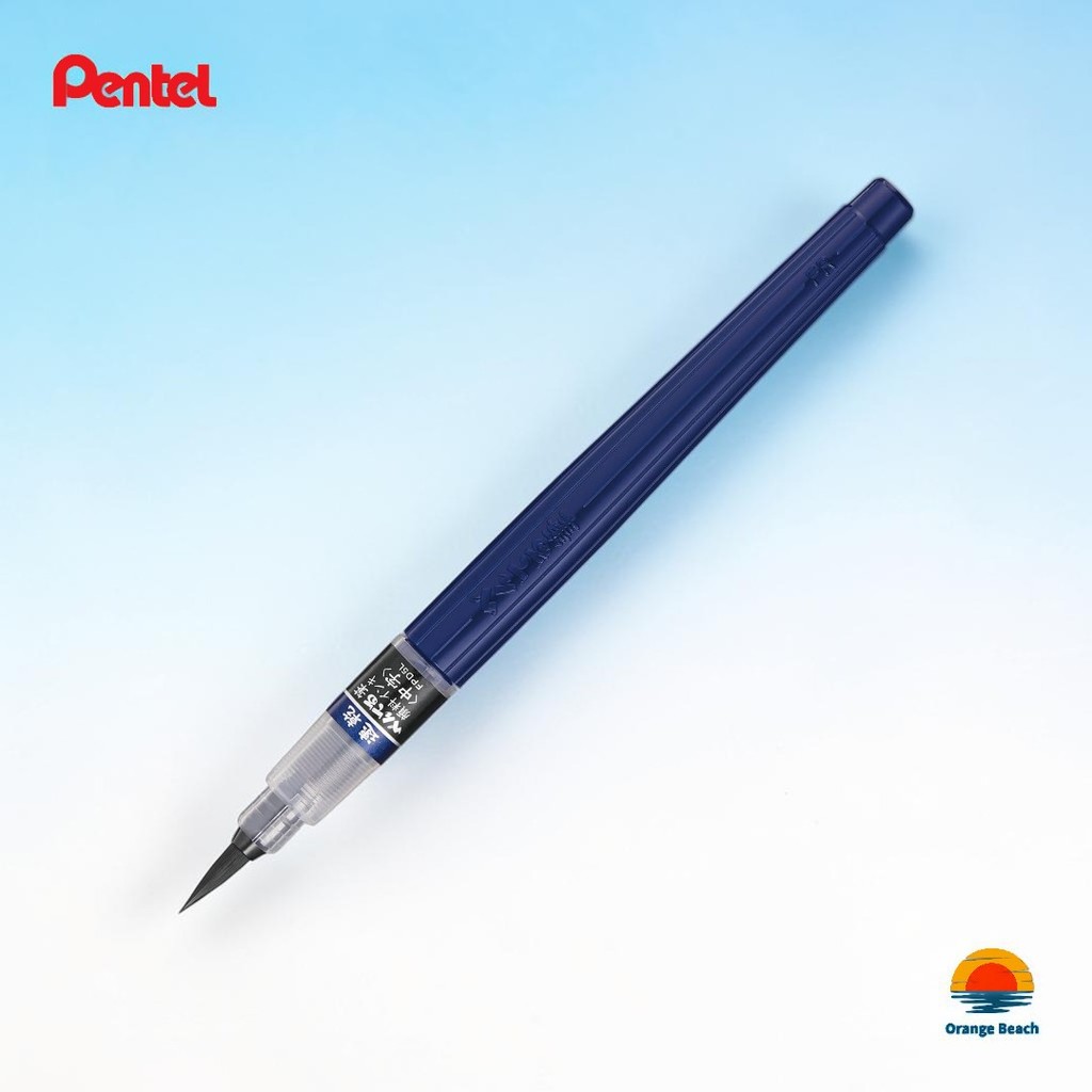 Pentel Fude Sokukan XFPD But Long Kho Nhanh Hon/Muc Den + Muc Nhat/Muc Pigment/Nhat Ban
