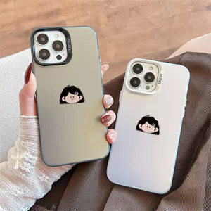 Ốp Lưng Cho Realme C65 C55 C53 C51 C25 C20 C15 C12 C11 5i Note 50 30A 20 A77S A33 A18 A17K A16K A16E A15S A5S A9 A3S Mạ Acrylic IMD Case Motif Cô Gái Dễ Thương CYIM175