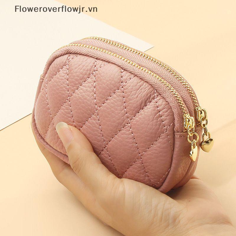FJR Mới Thời Trang Thường Ngày Lưới Kim Cương Dây Kéo Ví Đựng Tiền Xu Cho Nữ Mini Túi Đựng Thẻ HOT