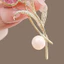 Ghim Ve Áo Trang Trí Hoa Tulip Nữ Thanh Lịch Với Đá Và Ngọc Trai Giả - Phù Hợp Cho Khăn Quàng Cổ Mùa Đông
