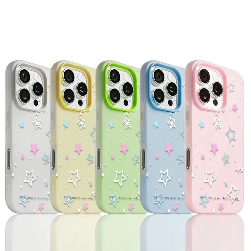 Ốp lưng Iphone Vỏ mềm ngôi sao có thể đặt ảnh cho iPhone 16 Promax 15 11 12 13 14plus xr xsmax 16plus