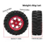 4 2 Kiểu 36 * 14mm 0.7inch Bánh Xe Lốp Cao Su Cho AXIAL 1 / 30 SCX30 Kim Loại Nâng Cấp Bộ Phận RC Xe OP Phụ Kiện