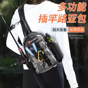 Túi câu cá đa năngMessenger Bag với dây eo tiện lợi cho hoạt động ngoài trời