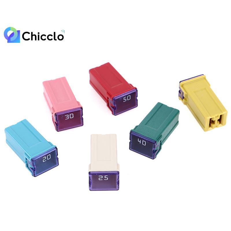 [chiccloset0] Cầu chì vuông Mini 32V 20A 25A 30A 40A 50A60A Cầu chì ô tô có hộp nhựa Đẹp
