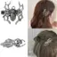 Kẹp Tóc Đầu Lâu Phong Cách Gothic - Phụ Kiện Trang Phục Hóa Trang Cho Tiệc Halloween, Dễ Dàng Sử Dụng