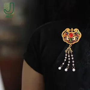 <![J & U-T] Cài Tóc Ngọc Trai Phong Cách Trung Hoa, Hoà Bình Vàng Rỗng - Phụ Kiện Cưới Sang Trọng