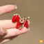 Phụ kiện thời trang cung hoàng đạo ngựa đỏ thổ cẩm dành cho nữ - Quà tặng mới