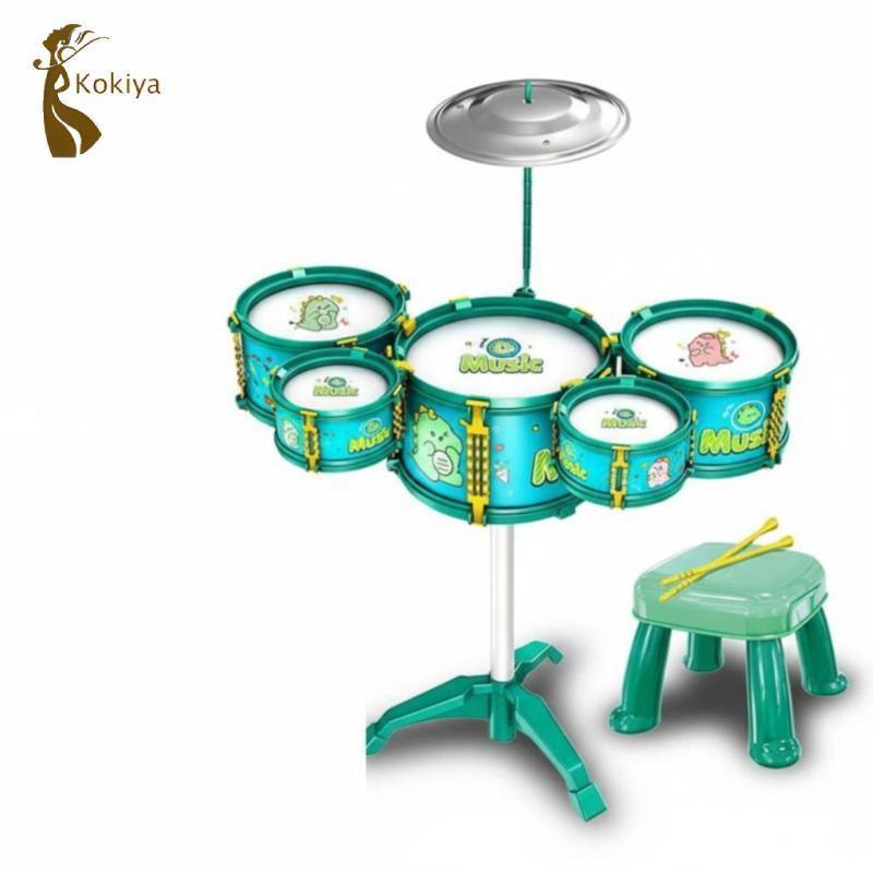 Bộ trống trẻ em có phụ kiện trống Bộ gõ trẻ em Đồ chơi âm nhạc Hộp trống Junior để chơi giáo dục sớm