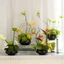 lẵng hoa giả trang trí phòng khách sảnh khách sạn bàn tiệc công ty decor cao cấp phong cách sang trọng cắm sẵn kèm bình