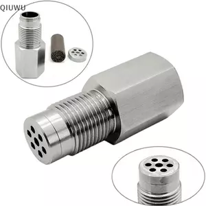 QIUWU M18 * 1.5 O2 Miếng đệm cảm biến oxy CEL Eliminator, Đèn động cơ Che, Bộ mô phỏng xúc tác Mini, Bộ chuyển đổi bằng thép không gỉ 304.