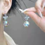 Đá Pha Lê Sương Bông Tai - Phong Cách Thoáng Mát, Sang Trọng - Nhiều Màu Sắc