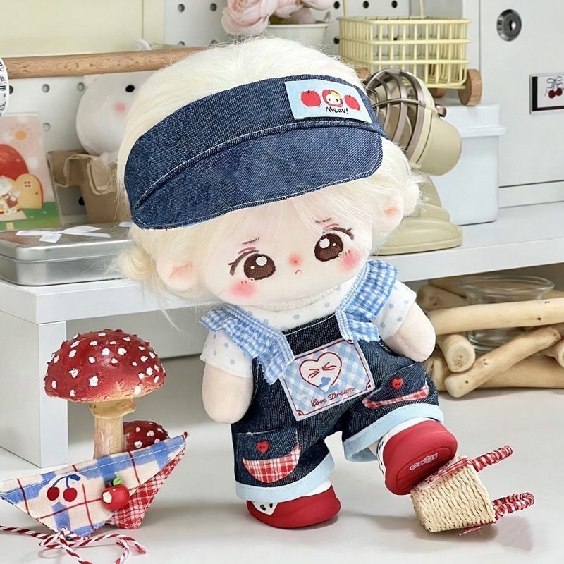 20Cm Quần Áo Bé 20Cm Dễ Thương Cotton Búp Bê Quần Áo Dễ Thương Màu Xanh Bong Bóng Dây Bộ Quà Tặng 4.16
