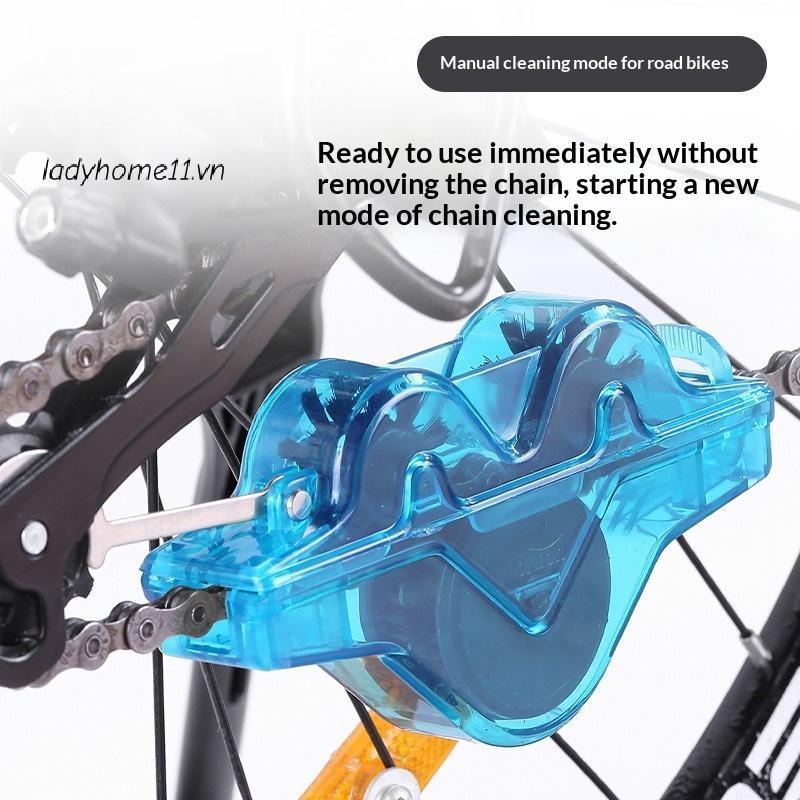 Lady Chain Cleaner Bộ dụng cụ vệ sinh xích xe đạp bàn chải rửa bảo vệ dầu xích xe đạp leo núi phụ kiện