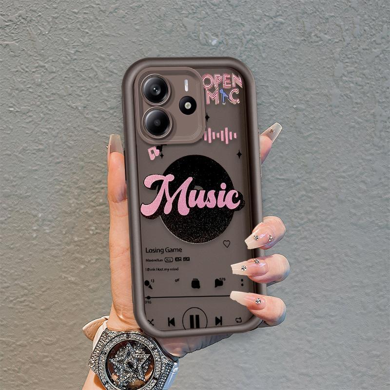 Ốp Lưng Cho Redmi Note 14 4G 5G Hoạt Hình Silicon Mềm Ốp lưng TPU Like Music girl Angel Eye Chống Sốc Ốp Lưng