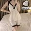 Bộ Đồ Ngủ Nữ Mỏng Phong Cách Suspender Quần Short Gợi Cảm Phù Hợp Với Loungewear Có Miếng Lót Ngực Màu Trơn Gợi Cảm Áo Vest Không Tay
