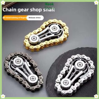 [Còn hàng] Con quay hồi chuyển đầu ngón tay bánh đà NOOKSTORY, Con quay bánh xích EDC giảm căng thẳng Fidget Spinner, Đồ chơi Fidget xích xe đạp bằng kim loại mới lạ bền bỉ sành điệu dành cho người lớn