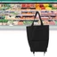 Túi mua sắm có bánh xe SAMO, Giỏ mua sắm có thể gập lại màu đen nhẹ, dành cho SuperMarket Dung tích lớn Vòng bi mạnh Màu xanh lá cây Xe đẩy mua sắm di động mua sắm