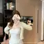 Dây đeo sọc ren phong cách Pure Desire, bộ đồ lót ngực slim-fit, thiết kế ngắn với quai điều chỉnh