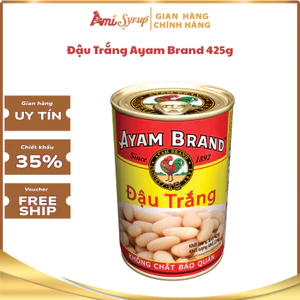 Đậu Trắng Ayam Brand 425g, Nguyên Liệu Tự Nhiên, Dinh Dưỡng Cho Mọi Bữa Ăn