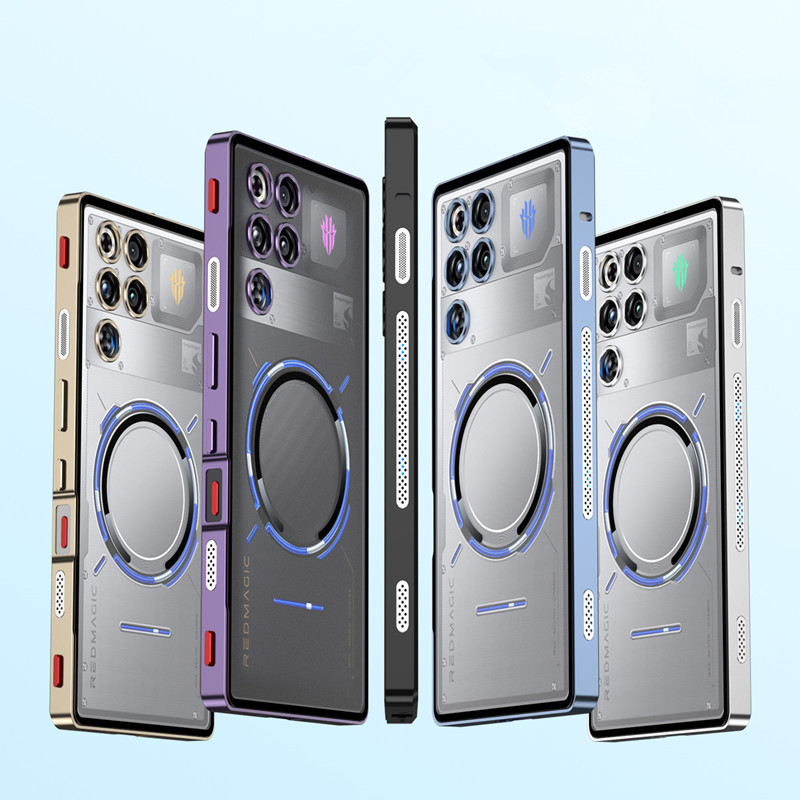 Ốp điện thoại Kim Loại Cho RedMagic 11 Pro + RedMagic11Pro 11 Air Chống Rơi Khung Hợp Kim Vòng Trong Suốt PC Mặt Sau