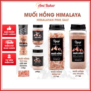 Muối Hồng Himalaya Nguyên Chất Vipep Đủ Loại Nguyên Hạt Và Xay Nhuyễn