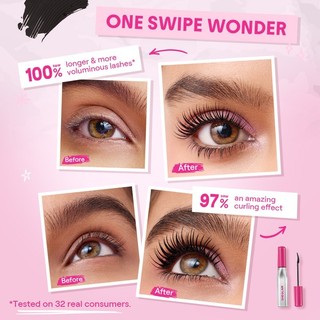 Mascara kéo dài không thấm nước - Màu đen lâu dài cho lông mi vàng
