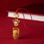 Guochao Gold God of Wealth Móc khóa Túi may mắn Dây chuyền điện thoại Mặt dây chuyền truyền thống