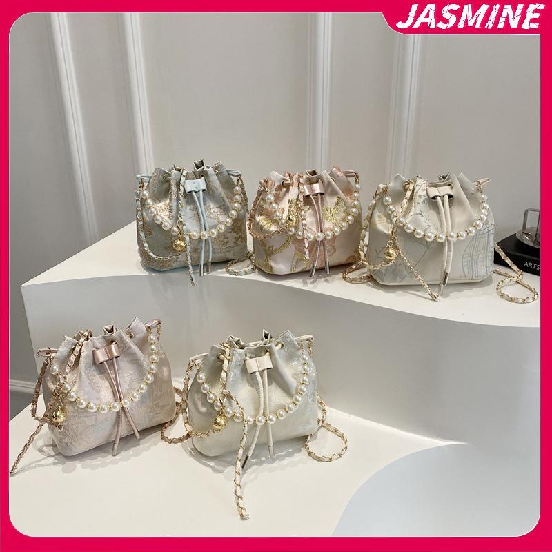 JASMINE 2025 Mới Phong Cách Trung Hoa Thêu Mỹ Nữ Túi Xách Thời Trang Đeo Vai Đeo Ngang Đảng Hàng Ngày Tote Túi Xách Nữ JASMINE