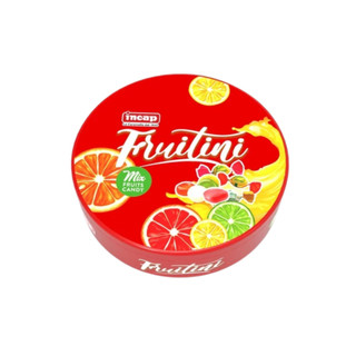 Kẹo Trái Cây Incap Fruitini Hộp Tròn 100g, Kẹo Nhập khẩu Ý Cao Cấp, Phù Hợp Làm Giỏ Quà Tết