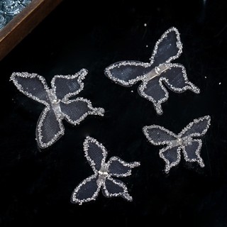 [Giao hàng từ Việt Nam] OAKANDME 5 cái / bộ Kẹp tóc bướm, Kẹp tóc hình bướm tinh tế thủ công, Bộ phụ kiện mũ đội đầu cô dâu phong cách ngọt ngào thanh lịch đáng yêu