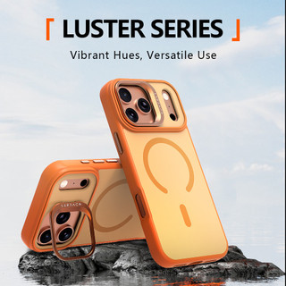 Ốp lưng từ tính Lereach cho iPhone 17 Pro Max 17 Pro Acrylic + TPU Vỏ điện thoại Vỏ màu sáng chống sốc toàn diện