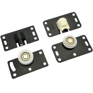 Bán Hàng Trực Tiếp Im Lặng Cửa Trượt Bánh Xe Tủ Quần Áo Nội Thất Phụ Kiện Phần Cứng Cửa Trượt Đơn Giản Ròng Rọc Tủ Cửa Đường Sắt