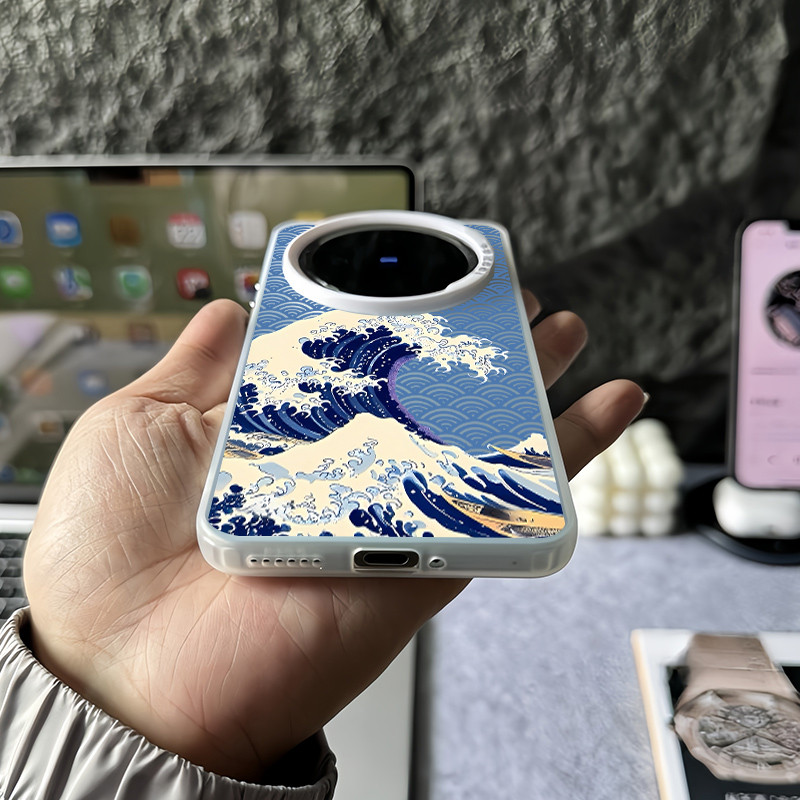 Ốp Điện Thoại Làn Sóng Vĩ Đại Của Kanagawa Cho Vivo X300 Pro X200 Ultra X200 Pro X100S Pro V60 V50 V40 Cho Vivo X200S X100s X100 Pro X90 X80 X70 Vỏ Vivo Chống Sốc