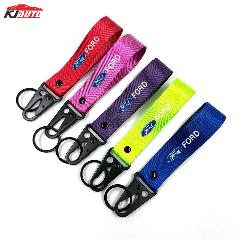 Xe Ford Dệt Móc Khóa Hợp Thời Trang Mỏ Đại Bàng Móc Khóa Phụ Kiện Xe Hơi Cho Ranger Ecosport Focus 5d Kuga Fiesta T6 T7 T8 Lãnh thổ Everest Ka Fusion