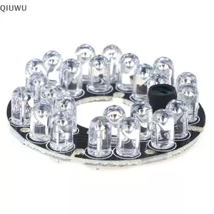 Đèn hồng ngoại QIUWU Bảng LED hồng ngoại 24 hạt 850nm cho camera giám sát.