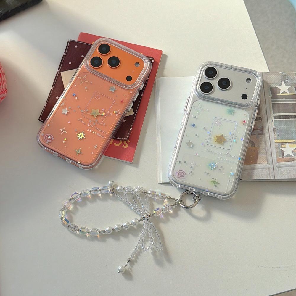 Ốp Lưng Cứng Tương Thích Với iPhone 13 14 14Pro 14ProMax 15 15Pro 15ProMax 16 16Pro 16ProMax 17 17Pro 17ProMax Vỏ Họa Tiết Ngôi Sao Thiên Hà