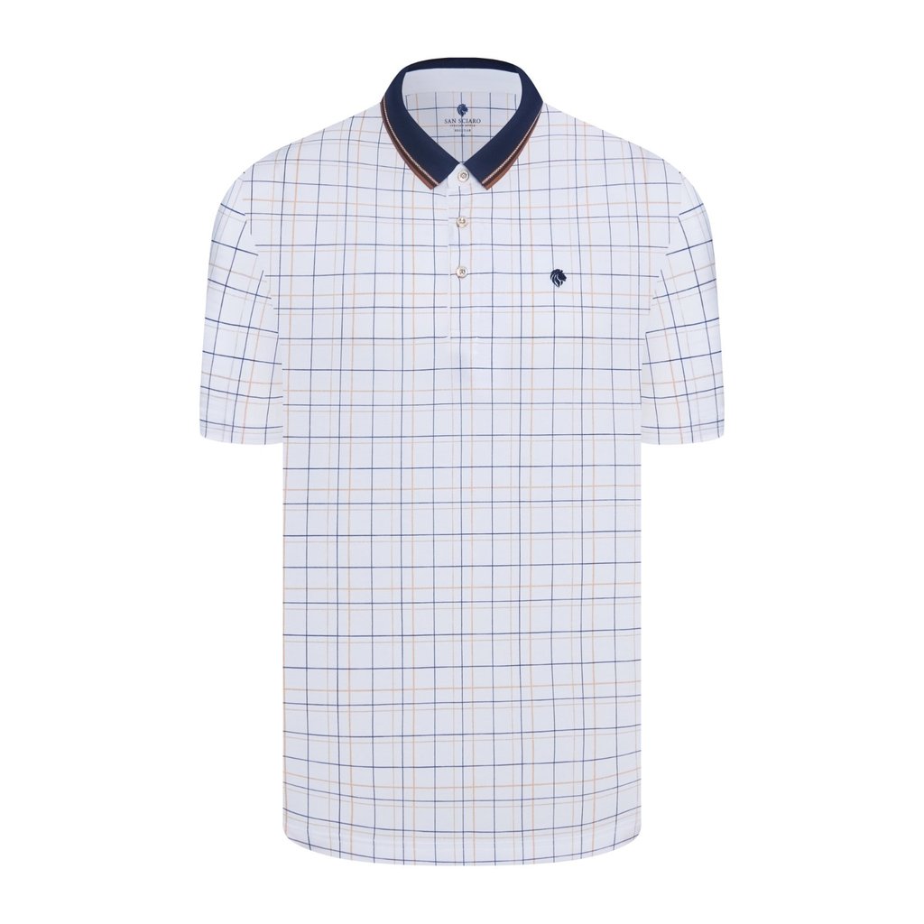 Áo Polo không túi SAN SCIARO vải Cotton form REGULAR SS00000058