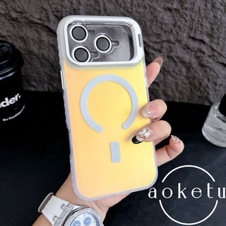Giá đỡ ống kính cho vỏ điện thoại Apple 17 có lực hút từ tính mạnh, thích hợp cho Apple iPhone 17 Promax laser mới 16pro chống rơi 15 vỏ bảo vệ thời trang và đơn giản