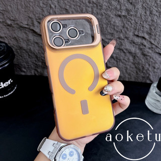 Giá đỡ ống kính cho vỏ điện thoại Apple 17 có lực hút từ tính mạnh, thích hợp cho Apple iPhone 17 Promax laser mới 16pro chống rơi 15 vỏ bảo vệ thời trang và đơn giản