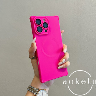 Ốp điện thoại từ tính góc bốn góc lỏng chống rơi bên phải thích hợp cho iPhone 11 12 13 14 15 16 Pro Max bao gồm tất cả các loại vỏ mềm silicon màng ống kính
