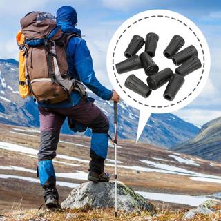 Tips for Walking Sticks 10-Piece Shock Absorbing Trekking Pole Feet Sleeve Replacement Outdoor Trekking Gear caeudeyvn