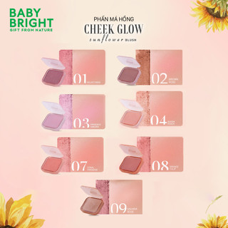 Phấn Má Hồng Baby Bright Cheek Glow Sunflower Blush Chất Mềm Mịn, Có Ánh Nhũ 5.2G