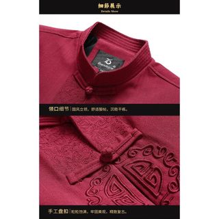 Áo khoác Hanfu nam thêu tay cao cấp, phù hợp trang phục lễ hội và hàng ngày