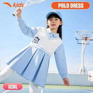 ANTA Kids Váy Liền Bé Gái Từ 3-6 tuổi Campus thoảng mái êm dễ chịu váy thể thao cho bé gái 3626B9301