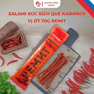 Salami xúc xích que Kabanos vị ỚT 70g Remit nhập khẩu Nga Ăn Vặt Food