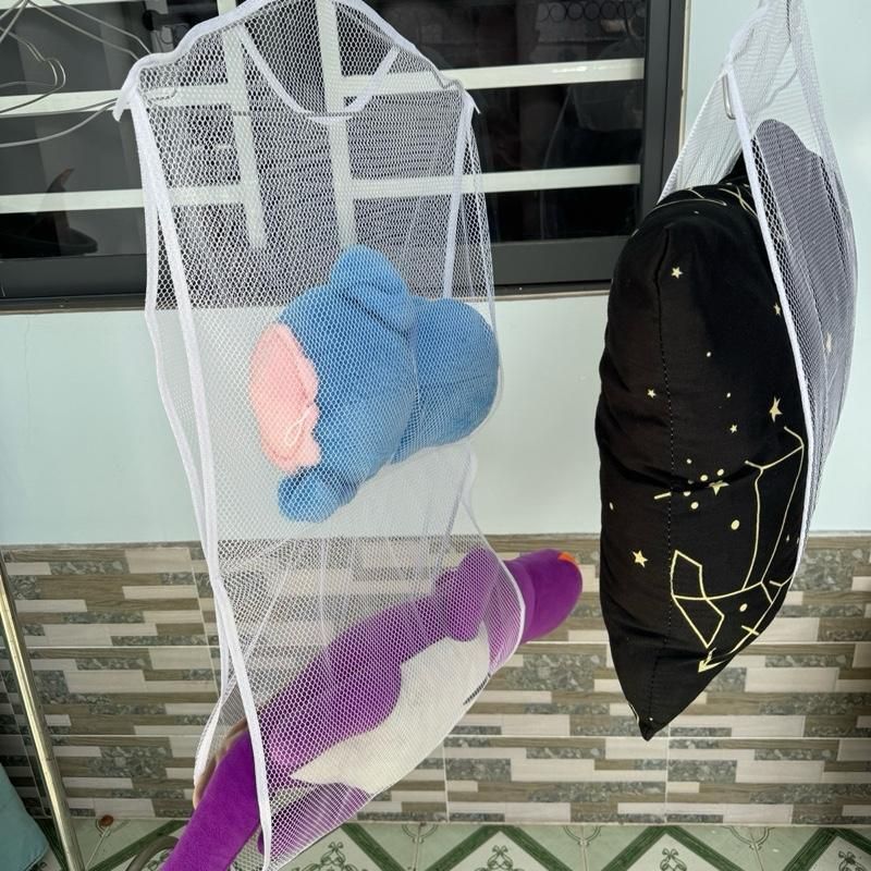 2 cái  lưới Phơi Gối Gấu Bông Tiện Lợi Đa Năng Cho Gia Đình Có Lỗ Móc Treo Tiện Lợi Sử Dụng Đa Năng Tiết Kiệm Không Gian