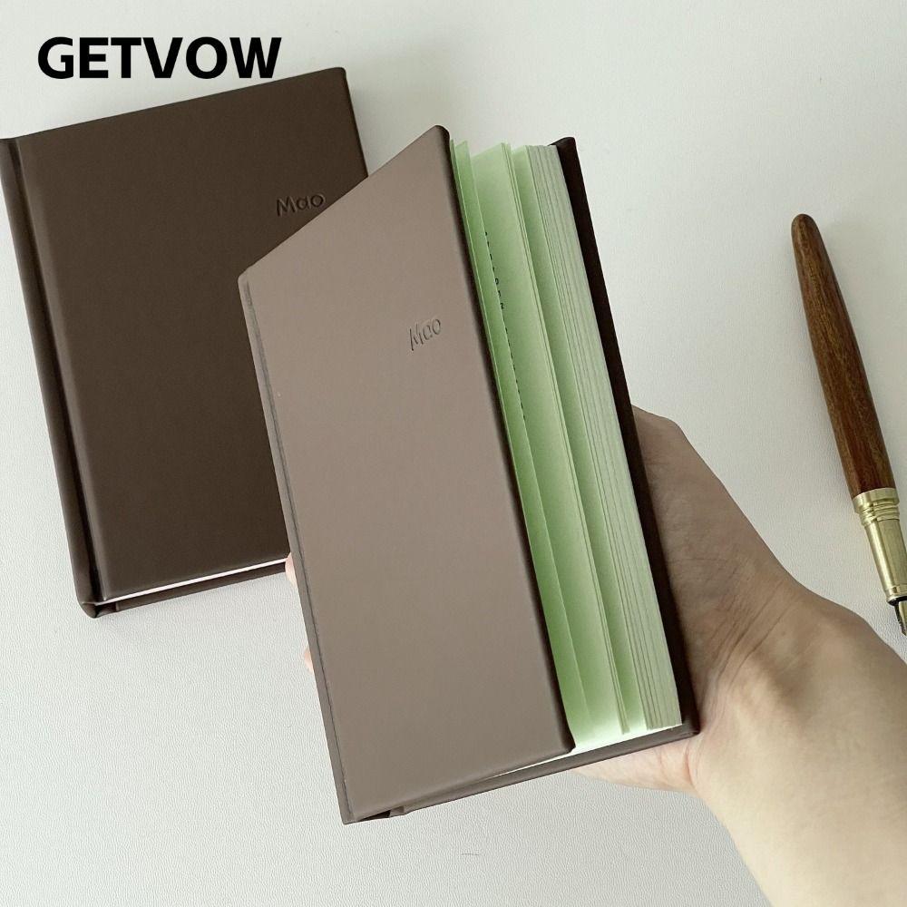 Sổ tay GETVOW, Bìa sô cô la DIY Sổ lưu niệm Lịch trình Sách lập kế hoạch, Vỏ cứng di động A6 Notepad Sử dụng hàng ngày