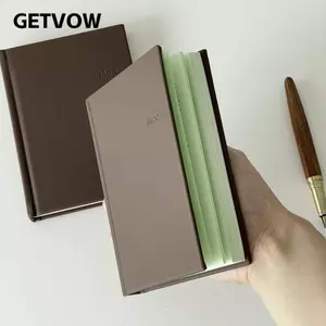Sổ tay GETVOW, Bìa sô cô la DIY Sổ lưu niệm Lịch trình Sách lập kế hoạch, Vỏ cứng di động A6 Notepad Sử dụng hàng ngày