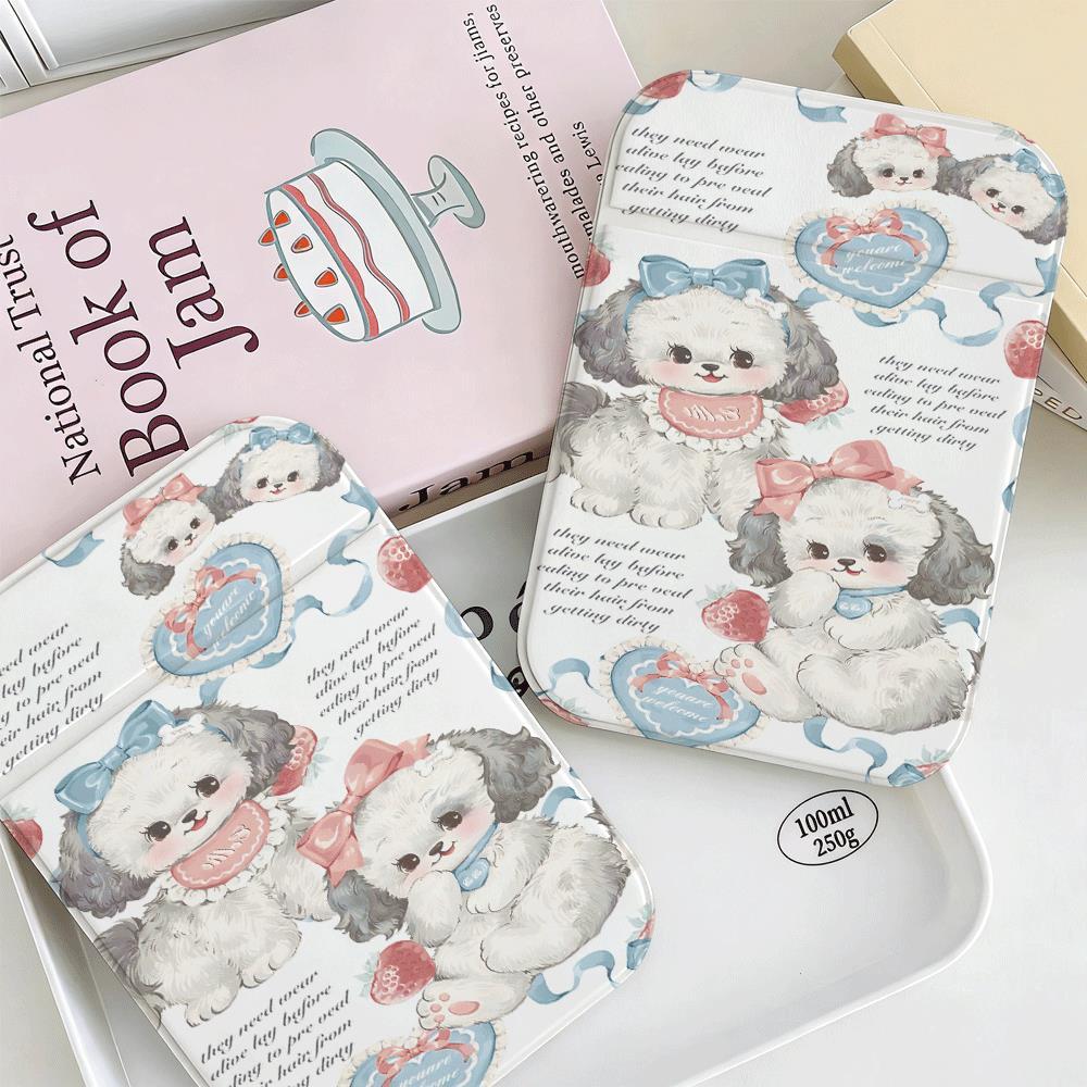 Chú chó con dễ thương Gương gấp du lịch dễ mang đi