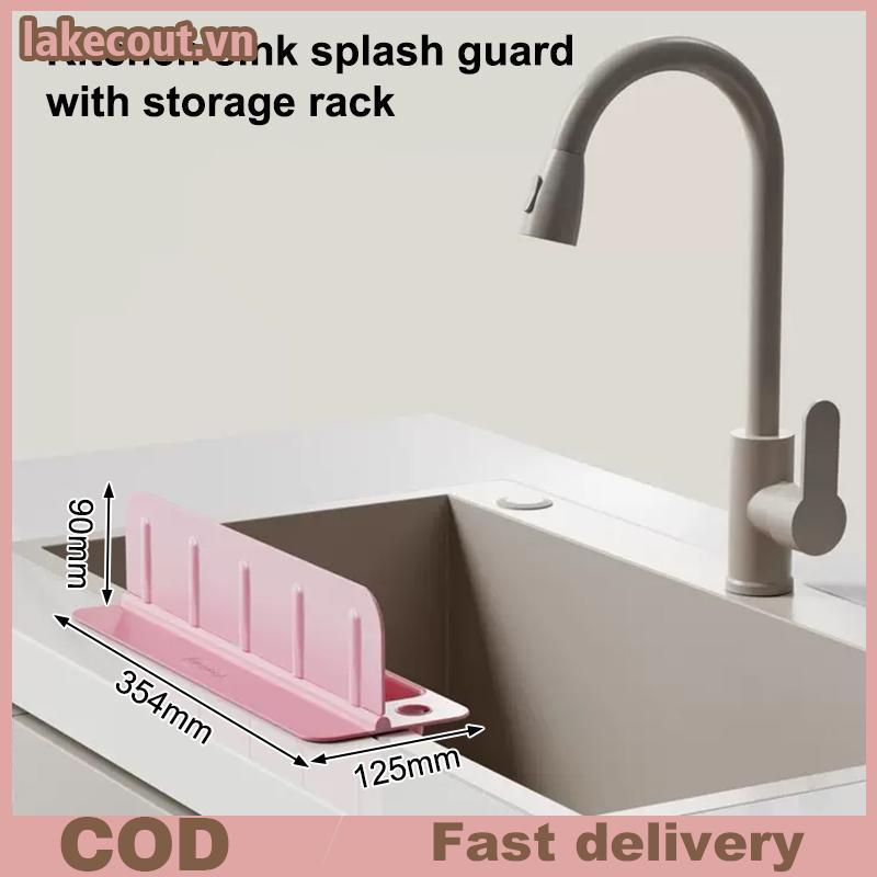 Lưới Bồn Rửa Silicon Splash Guard Với Thiết Kế Chống Thấm Nước Và Chống Bắn, Khay Thoát Nước Và Bảo Quản Để Rửa Chén Và Đồ Dùng Nhà Bếp. linh cẩu